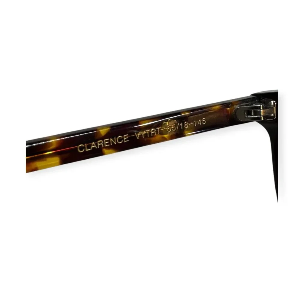 Vint & York Clarence Eyeglasses Tortoise Shell Eyeglasses Full Rim 145mm w/ Case